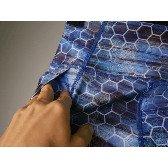 DSG Women's High Rise 7/8 Performance Pockets Leggings 50+ UV Blue S - Picture 5 of 8